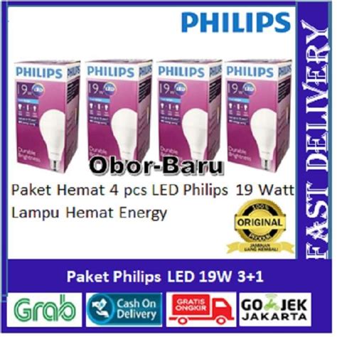 Promo Lampu Led Bulb Bohlam Philips Paket 19 Watt Mycare Pack 19w 3