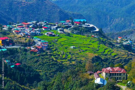 Mountains In Mussoorie Dehradun Uttarakhand India Stock Photo