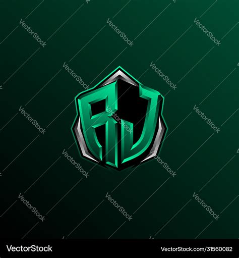 Initial rj logo design initial rj logo design Vector Image