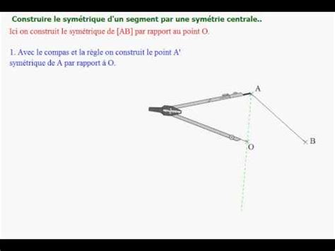 Construction Du Sym Trique D Un Segment Par Rapport Un Point