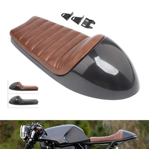 Mototcycle Retro Cafe Racer Driver Seat W Cowl Cover For Honda