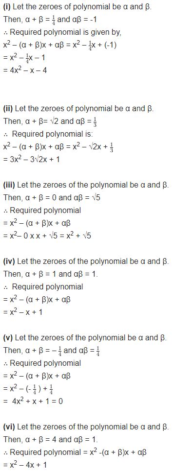 Ncert Solutions For Class 10 Maths Chapter 2 Ex 2 2