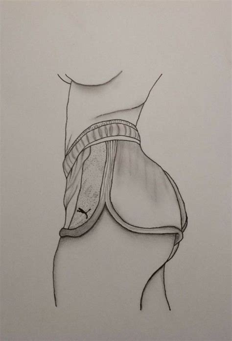 Pencil Drawing Of A Woman S Bra