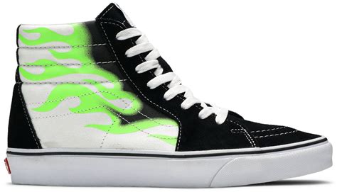 Giày Vans Sk8 Hi Flame Black White VN0A4U3CXEY