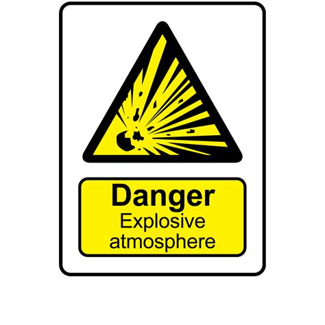 Buy Danger Explosive Atmosphere Labels Danger Warning Stickers