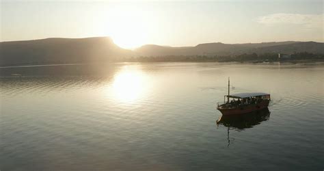 Sea Of Galilee Ship Tour Boat Holy Land Tour Stock Footage SBV ...