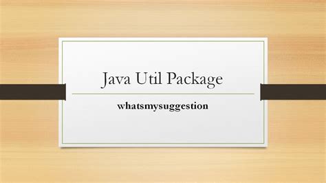 How To Use Classes Of Javautil Package Explained In Detail Part 1