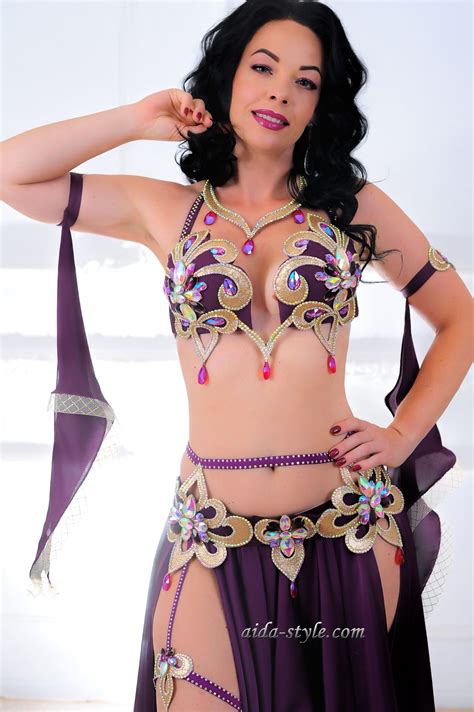 Purple Belly Dance Outfit Aida Style