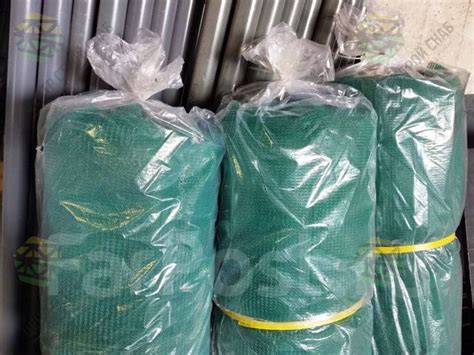 Сетка фасадная для строительных лесов 80 г/м2, зеленая, рулон 3х50 м ...