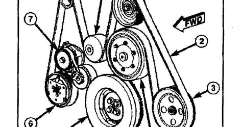 Hino Belt Routing Simplified Diagram