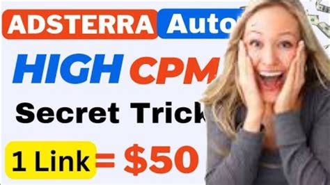 Adsterra New High CPM Trick Adsterra High Earning Method Adsterra