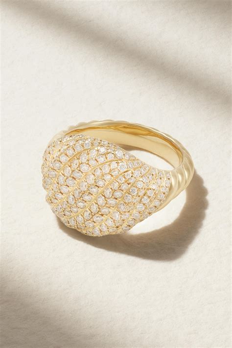 David Yurman Sculpted Cable Ring F R Den Kleinen Finger Aus Karat