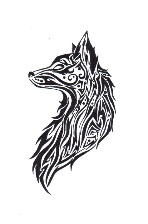 Tribal Wolf Wallpaper - WallpaperSafari