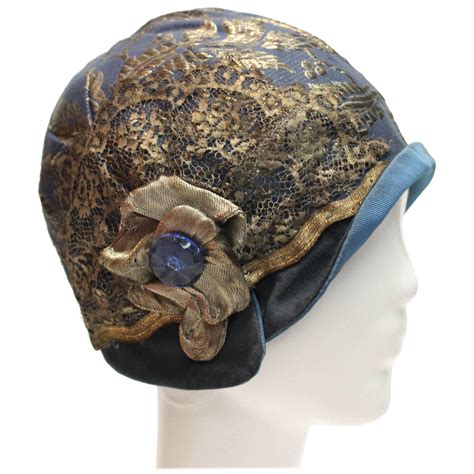 1920s Blue Cloche Hat At 1stdibs