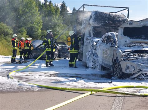 Feuerwehr Pohlheim 5 Verletze Nach Verkehrsunfall Auf Der A5