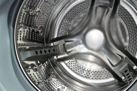 Stainless Steel Drum Washing Machine Stock Photo Image Of Chrome