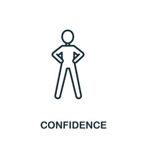 Confidence Icon From Life Skills Collection Simple Line Confidence