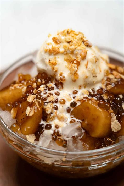 saging  yelo sweetened bananas  ice  milk