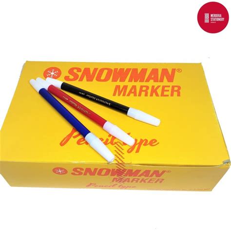 Jual Spidol Snowman Pw A Kecil Merah Biru Hitam Shopee Indonesia