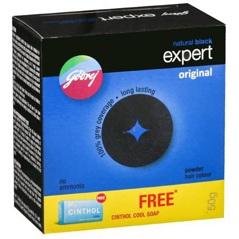 Buy Godrej Expert Original Natural Black Hair Color Free Cinthol Soap