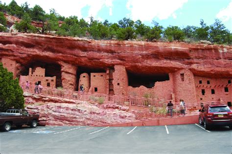 The Manitou Cliff Dwellings tourism site in Manitou Springs, Colorado ...