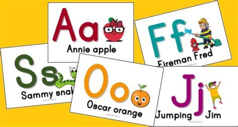 Letterland Abc Cards • Teacha