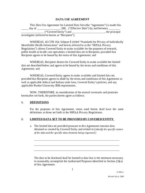 Confidential Ination Disclosure And Limited Use Doc Template