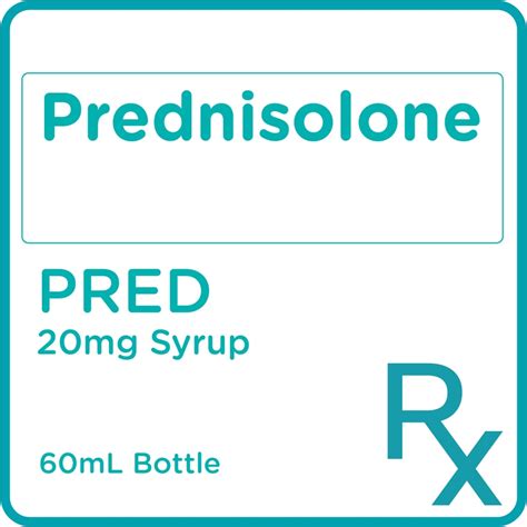 Pred Prednisolone 20 Mg5 Ml Syrup X60 Ml Prescription Required