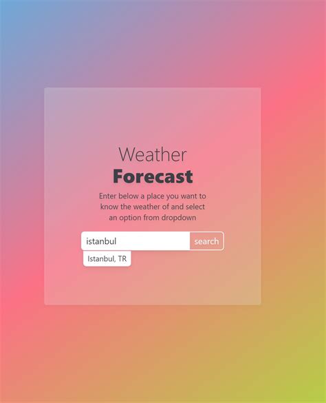 Github Ylmgrbzzweather App With Typescript Reactjs Fecth Tailwindcss