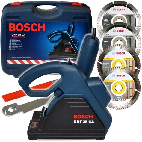 BRUZDOWNICA 1400W GNF 35CA BOSCH 4 TARCZE DIAMENTOWE DO BETONU I