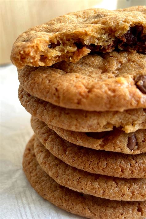 Thin And Crispy Chocolate Chip Cookies