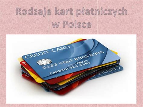 PPT Rodzaje kart płatniczych w Polsce PowerPoint Presentation free