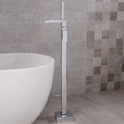 Tabor Waterfall Freestanding Bath Shower Mixer | Bath shower mixer ...