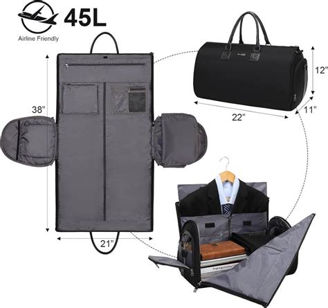 Womens Convertible Garment Bags For Travel Modoker Waterproof Carry On Garment Bag Garment