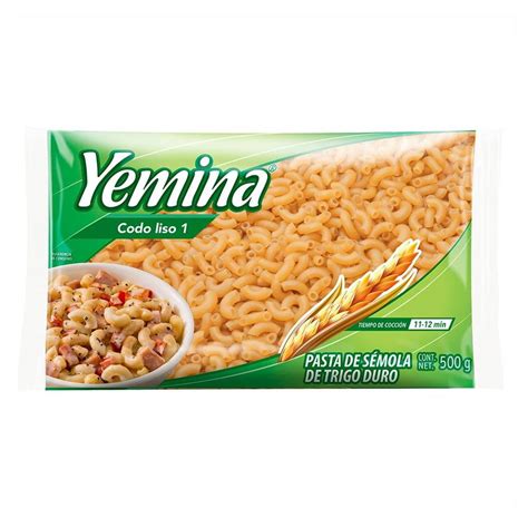 Sopa De Codo Liso Yemina No 1 500 G Walmart