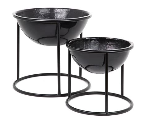 Planter on stand Circular - Contemporary Planters