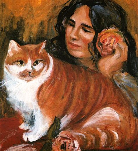 Pierre Auguste Renoir Cat Art Art Cat Painting