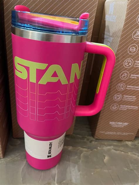 Hot Pink Stanley Oz Tumbler With Handle And Straw EBay