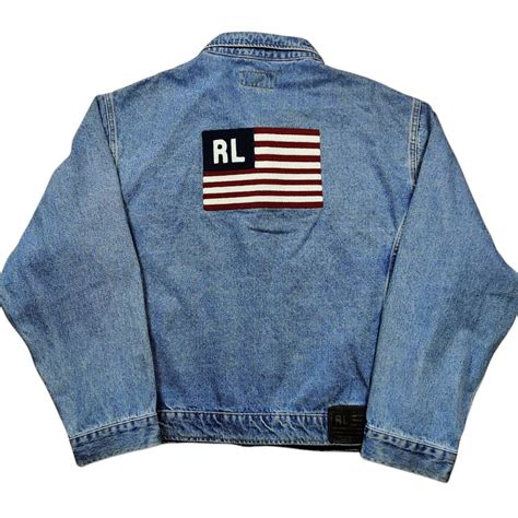 Ralph Lauren Ralph Lauren flag Denim Jacket Polo Jeans 90s | Grailed