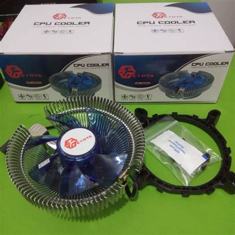 Jual Eyota Fan Processor Lga Amd Led Cpu Cooler Shopee