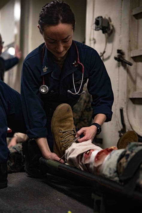 Dvids Images Mass Casualty Drill On The High Seas Image 4 Of 13