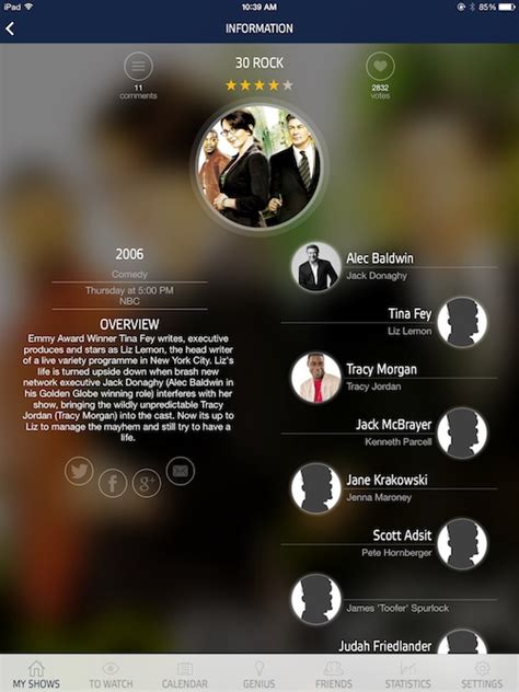 iTV Shows 3 lets you track your favorite TV shows in style