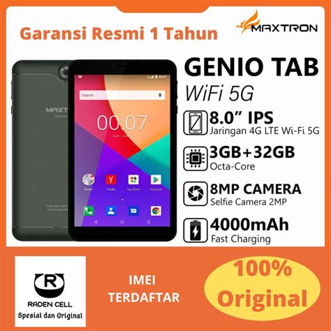 Jual Maxtron Genio Smart Tab 8 Inch Ram 3 32 GB Tablet Android 4G LTE