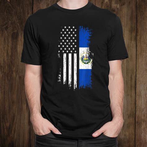 Salvadoran America Flag El Salvador Usa Shirt - TeeUni