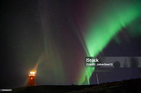 Aurora In Iceland Stock Photo - Download Image Now - Above, Arctic ...