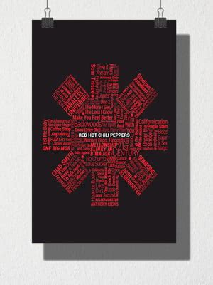 Poster Decor Red Hot Chili Peppers Rock Banda Tamanho A Compre Produtos Personalizados No Elo