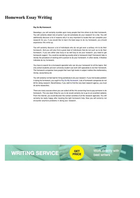 homework essay writing by mailevere1981 - Issuu