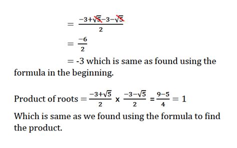 Quadratic Equation Formula Sum Of Roots Tessshebaylo