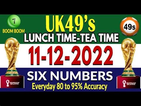 Uk49s Lunchtime Teatime Lotto Prediction 11 12 2022 UK49s Today