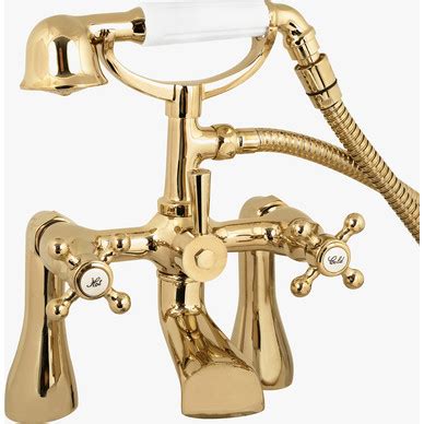 Deva Tudor Taps Bath Shower Mixer Gold Toolstation